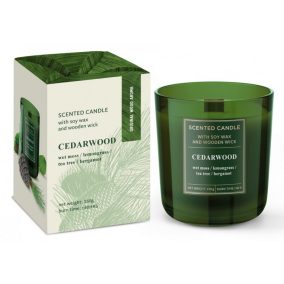 illatgyertya mintás üveg pohárban oriental