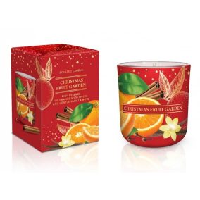 illatgyertya mintás üveg pohárban oriental