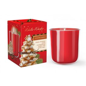 illatgyertya mintás üveg pohárban oriental