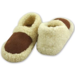 Meleg téli otthoni papucs 100% gyapjú