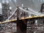 New York, Brooklyn híd éjszaka