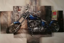 Több részes falikép kék chopper marilyn monroe