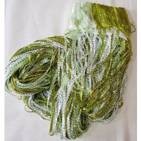 zsinórfüggöny szalagfüggönyök olcsón zöld és ezüst szürke színben